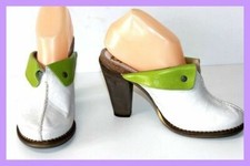 DKODE Sabots  à Talons Cuir Bicolore Doublés Cuir T 39 TBE