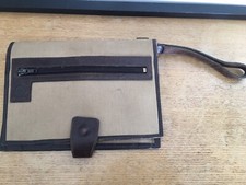 paco rabanne pour homme Sacoche Vintage Cuir Et Toile French Brand