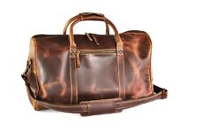 Grand � E Sac en Cuir de Voyage Vintage 52cm x 30cm - Véritable - Gep � Ck