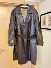 Wehrmacht Gestapo SS 3 Reich WW2 WK2 manteaux en cuir nazis manteau...