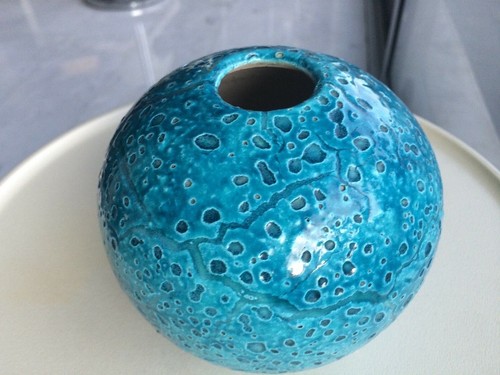 Boule bleue chine ceramique - boule,