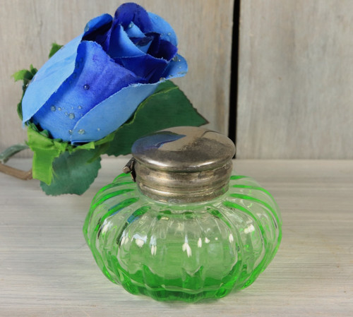Encrier ancien verre - en, de