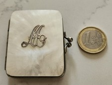 Ancien porte monnaie Louis aumoniere, bourse en nacre 