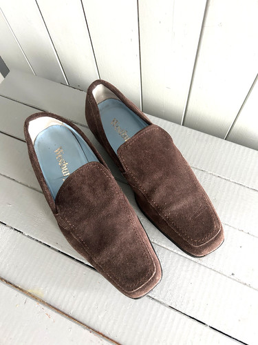 Mocassins daim marron 41 - daim,