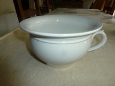 SUPERBE ANCIEN POT DE CHAMBRE BLANC DIGOIN SARREGUEMINES