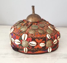 COIFFE CHAPEAU CALOT ANTIQUE ETHNIE PAKISTAN AFGHANISTAN RELIGION ANCIEN BRODERI