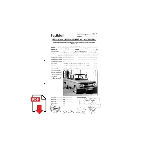 1967 nsu testblatt - nsu, (1200)