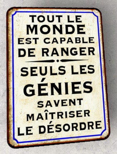 Plaque métal vintage seuls - vintage,