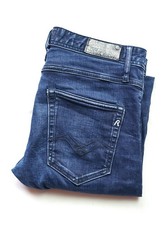 Jean slim homme Replay Ronas taille W29 L32 S petit bouton stretch mouche MA946