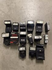Lot Vintage flash Canon Sunpak Vivitar￼ National .. - For Part Or Reparations