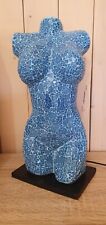Lampe buste femme mosaique