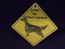 Pancarte -  J'aime les Setters