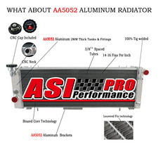 4 Rangées Aluminium Radiateur