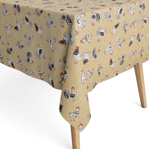 Nappe jacquard coton enduit - coton,