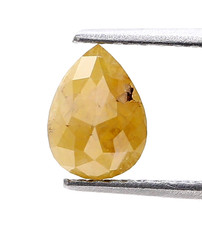 Diamant Naturel Poire Rose Cut