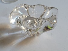 DAUM FRANCE Saleron en cristal de DAUM années 1970