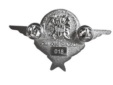 BREVET DES PARACHUTISTES TROUPES DE MARINE RPIMa (ARGENTE BRILLANT + NUMEROTE)