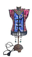 Vintage Asian Dress Form Table Lamp Novelty Mannequin Light , Fashion Statement