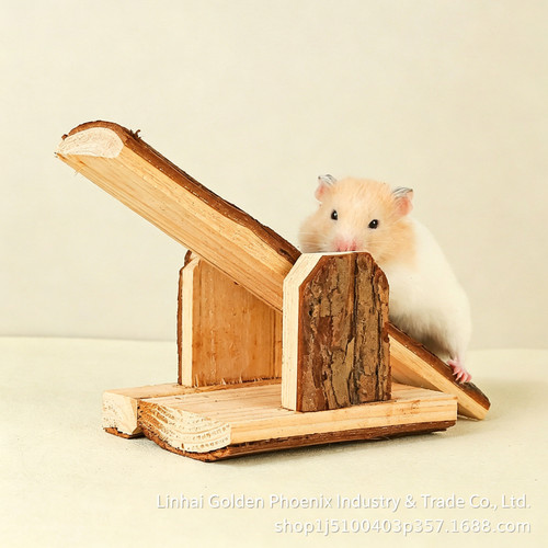 Natural wooden seesaw toy - natural,