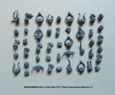 WARHAMMER 40K Lot Bits-Bitz (272) Têtes Chaos Space Marines n°1