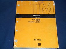 John Deere JD855 855 Crawler Chargeur Technique Service Magasin Repair Manuel