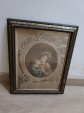 Litho Gravure ancienne Cadre
