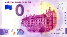 41 BLOIS Château royal 7, 2025, Billet Euro Souvenir