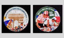 FRANCE 2025 - TOUR DE FRANCE CHAMPS-ÉLYSÉES / MAILLOTS - OBLITÉRÉS