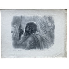 Lithographie 1821 OSSIAN -
