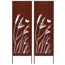 2 x brise-vue métal 160 x 50