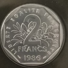 2 FRANCS SEMEUSE 1986 FDC