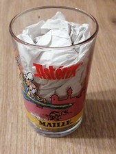 Verre vintage moutarde maille  no Goldorak 1990 Asterix 