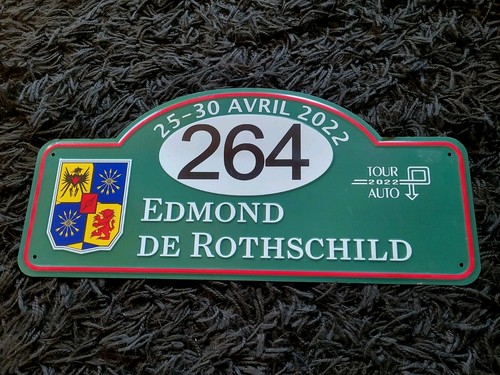 Plaque rallye tôle tour - de,