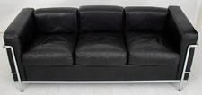 Black Leather Le Corbusier LC2