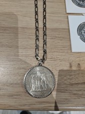Collier pendentif pièce 50