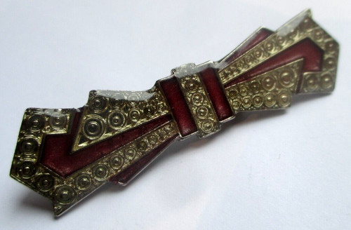 Ancienne broche argentée - ancienne, art