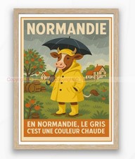 ?️ Affiche Vintage Normandie ??️ —