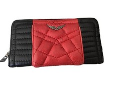 Authentique Porte Feuille Compagnon Cuir Zadig&Voltaire Tbe