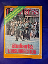 Magazine L'EXPRESS 13 mai 1968 étudiants : l'insurrection +  Mitterrand Giscard