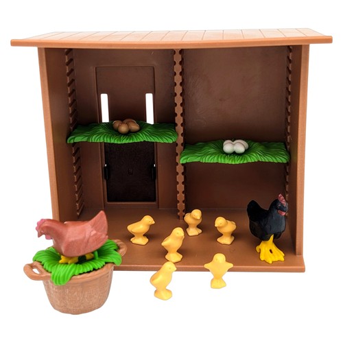 Playmobil poulailler marron