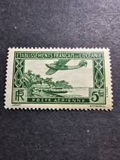 TIMBRE FRANCE COLONIE OCÉANIE PA N°1 NEUF ** LUXE MNH 1934