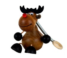 Suspension bois renne Noël