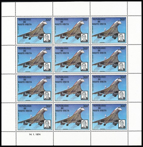 Haute volta 1974 feuillet - 1974:,