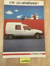 Citroën C15 1985 C15E C15D catalogue prospectus brochure publicité vintage
