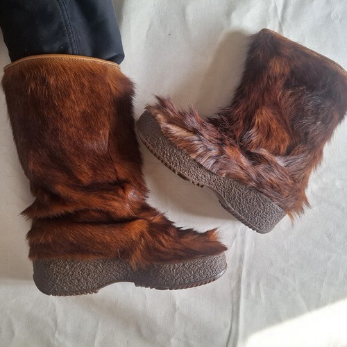 Vintage mountain cowhide fur - mountain,