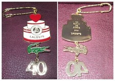 LACOSTE BIRTHDAY 40 YEARS Roland Garros Brooch Jewelry Les Bijoux De Sophie