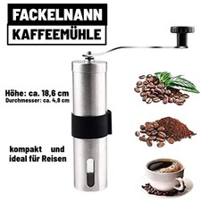 Moulin À Café Fackelmann En Acier Inoxydable Manuel Réglable Pour Le Grain
