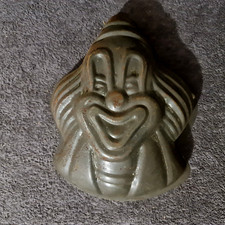 Ancien moule à gâteau "Tête de clown" en métal - XXe