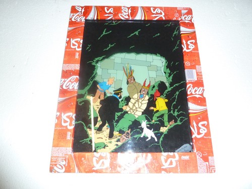 Fixée sous verre tintin - sous,