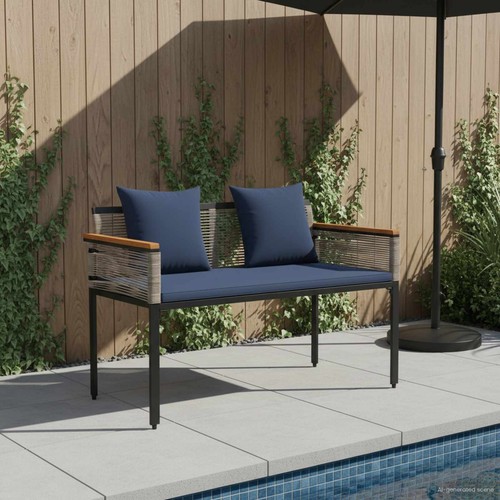 Banc extérieur avec coussin